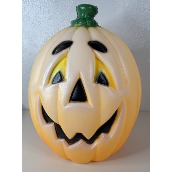 Vintage - General Foam Plastics Jack O' Lantern Pumpkin Large Blow Mold 24" tall - Picture 1 of 13